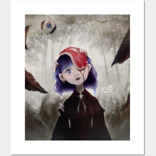 The Raven Girl (Original) Posters and Art